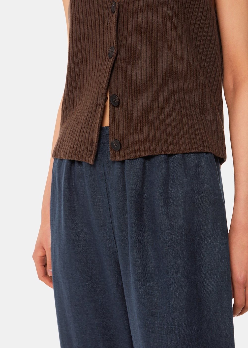 Whistles Elasticated Linen Trousers Whistles Elasticated Linen Trousers