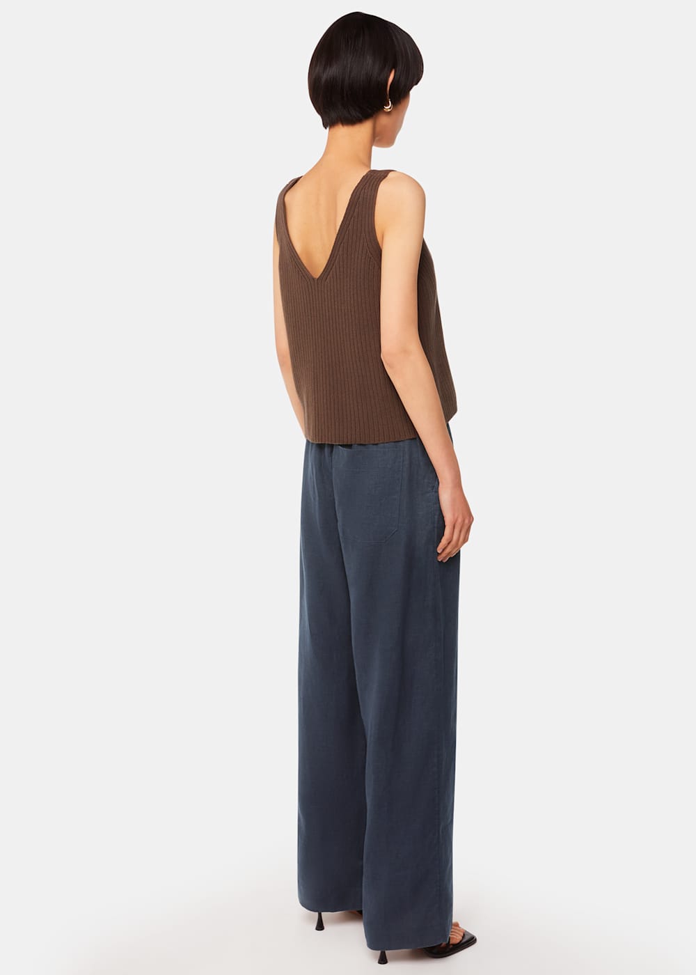 Whistles Elasticated Linen Trousers Whistles Elasticated Linen Trousers
