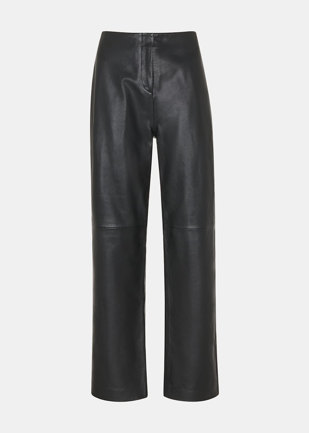 Black Ultimate Leather Trouser | WHISTLES | Whistles US |