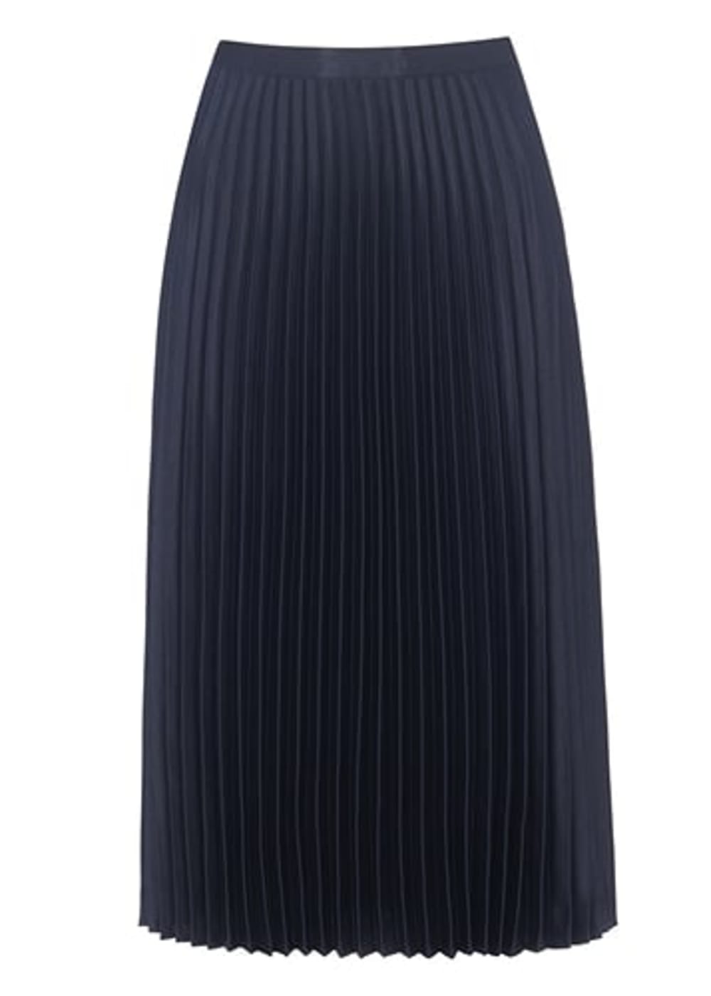 Long navy pleated skirt uk 2025