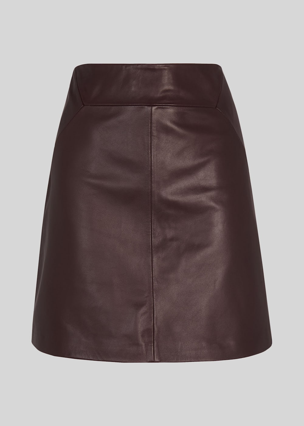 Burgundy leather skater skirt shop