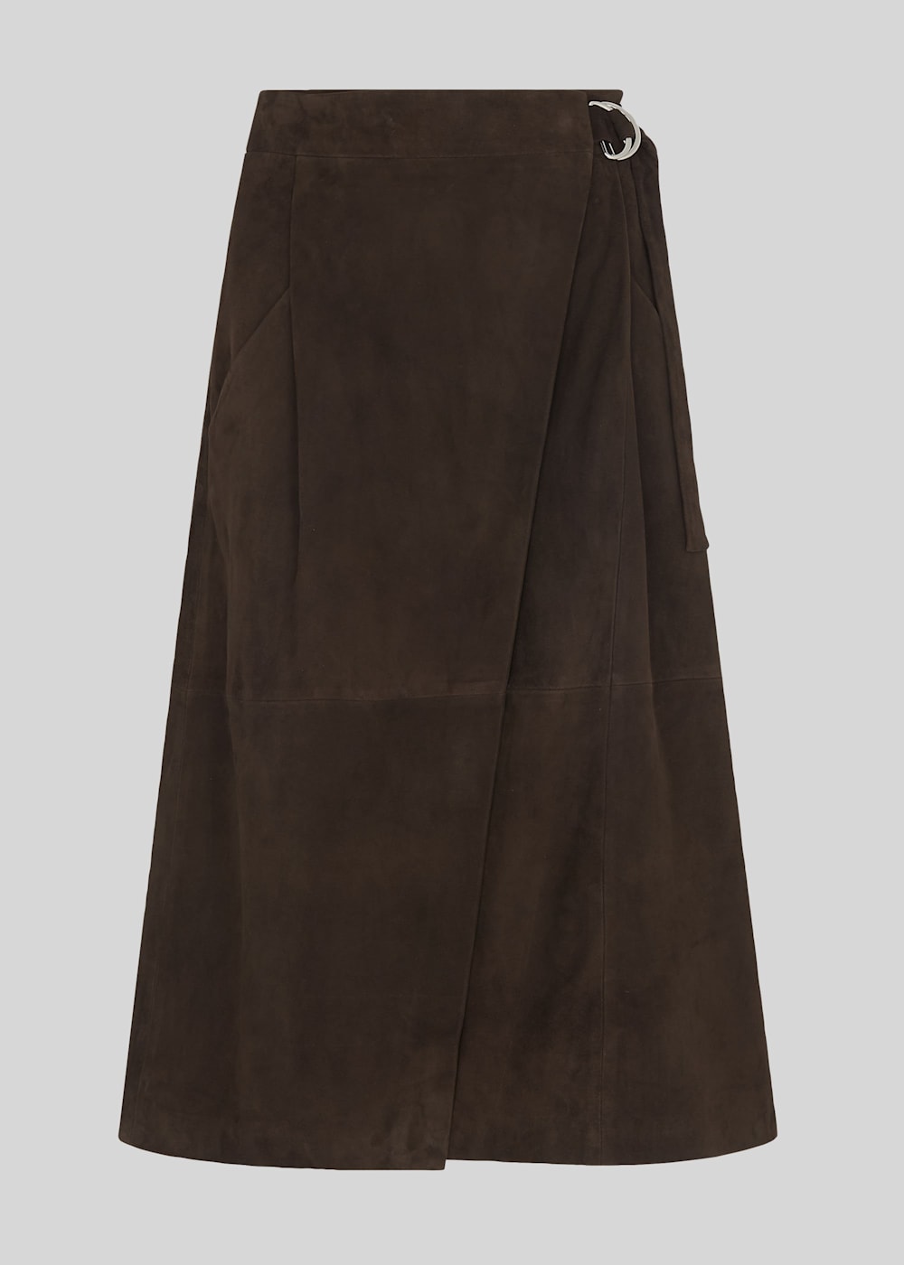 Brown suede skirt extender shop