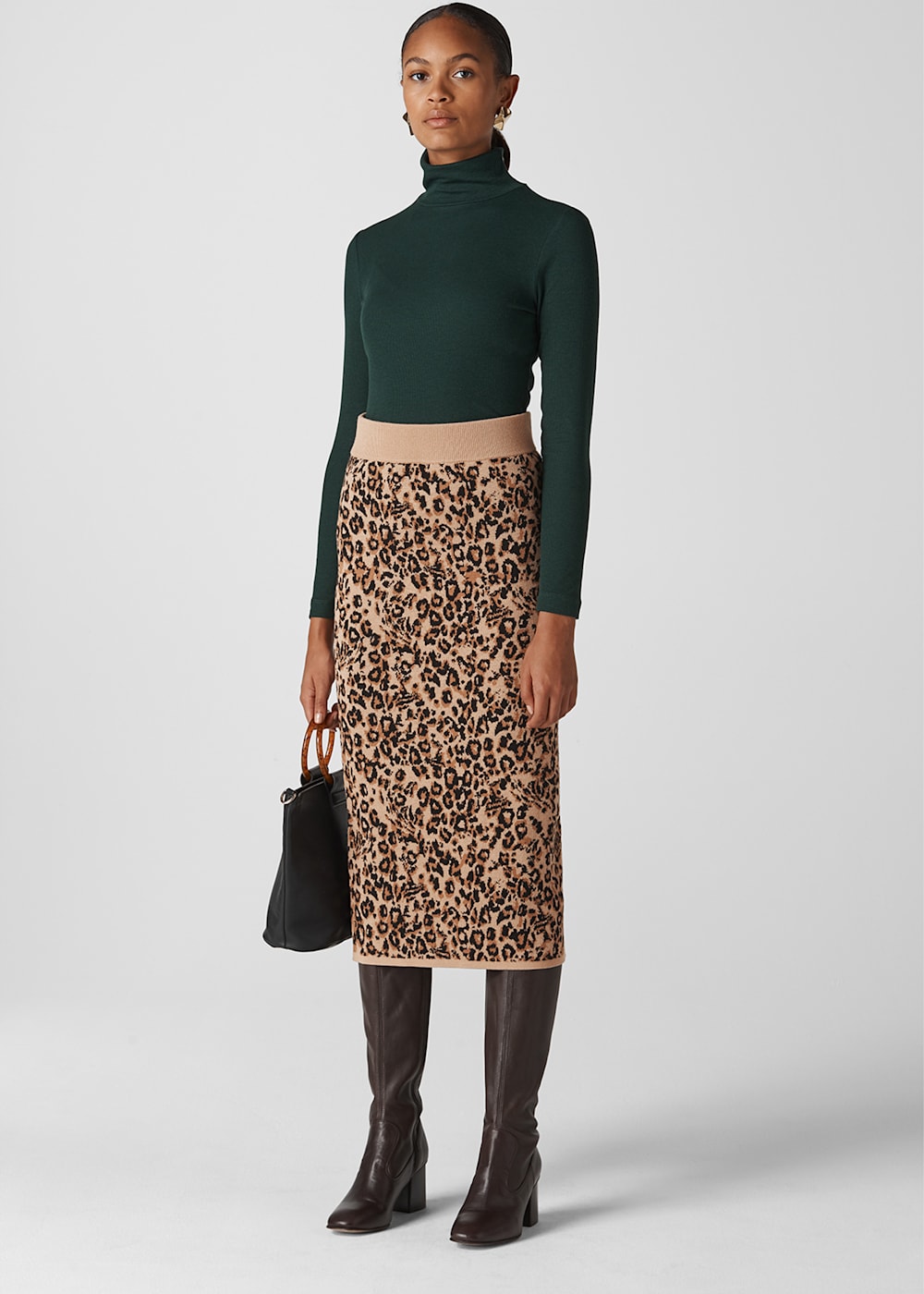 Multicolour Jungle Cat Knitted Skirt