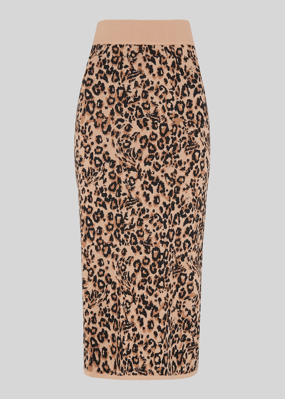 Multicolour Jungle Cat Knitted Skirt WHISTLES Whistles ROW