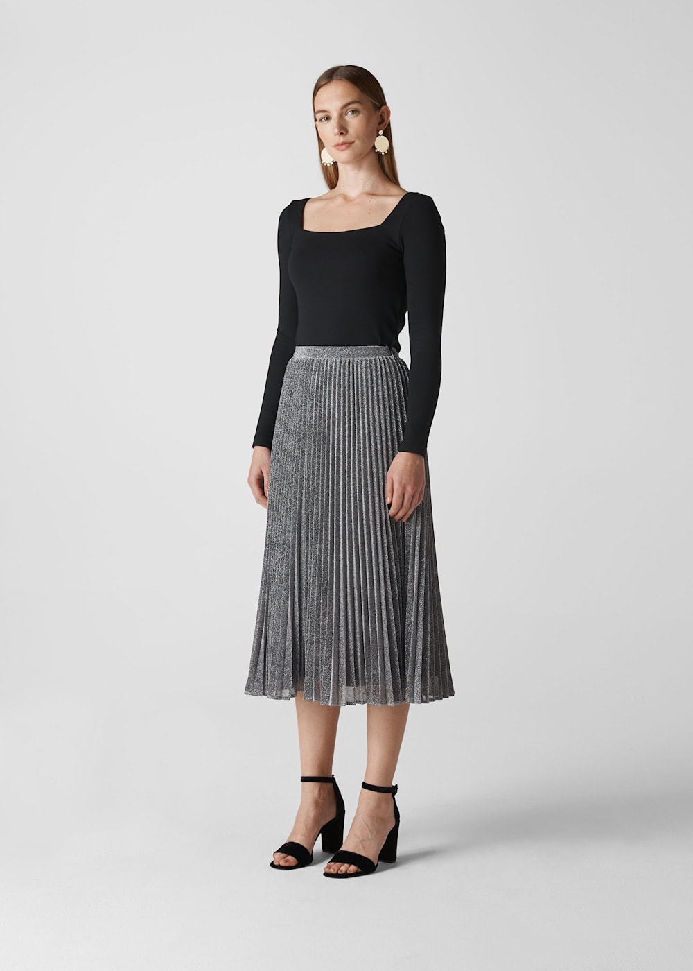 Amazon.com: Women Metallic Maxi Skirt Y2K Silver High
