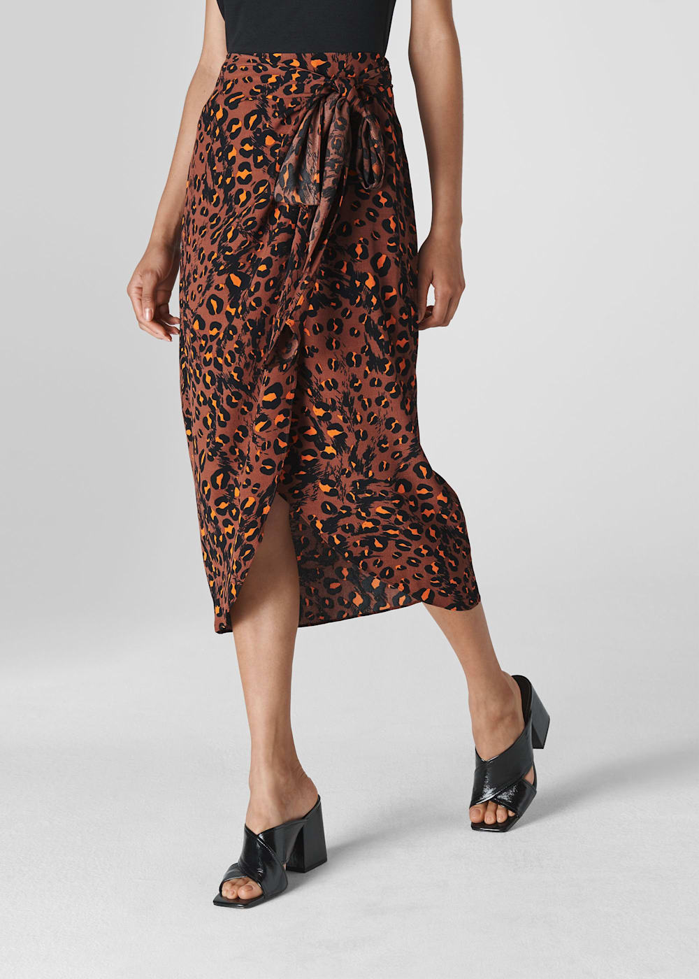 Leopard sarong skirt hotsell