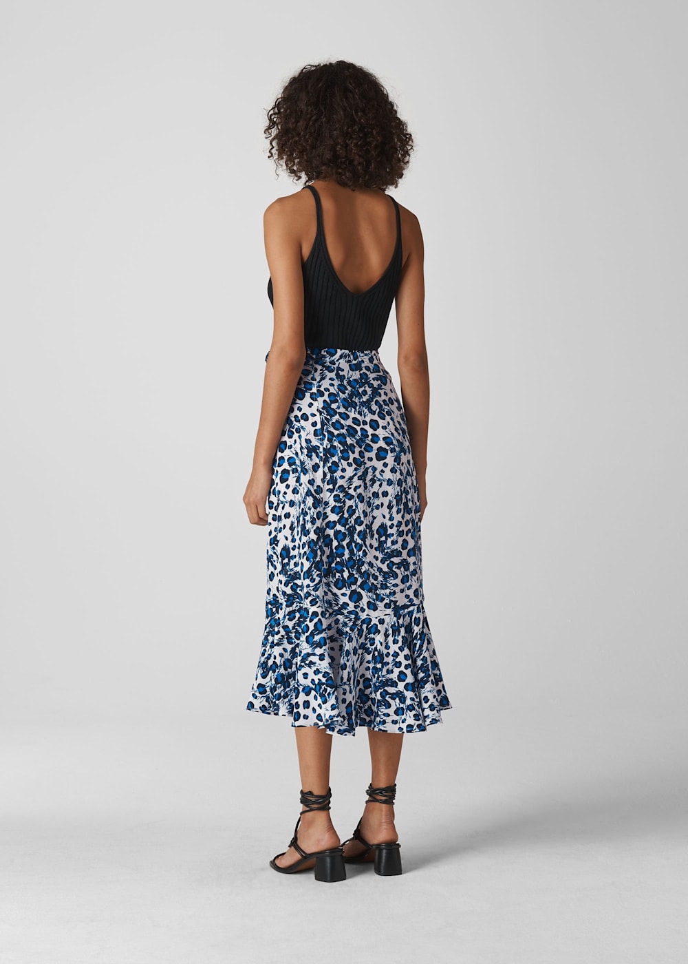 Brushed Leopard Wrap Skirt