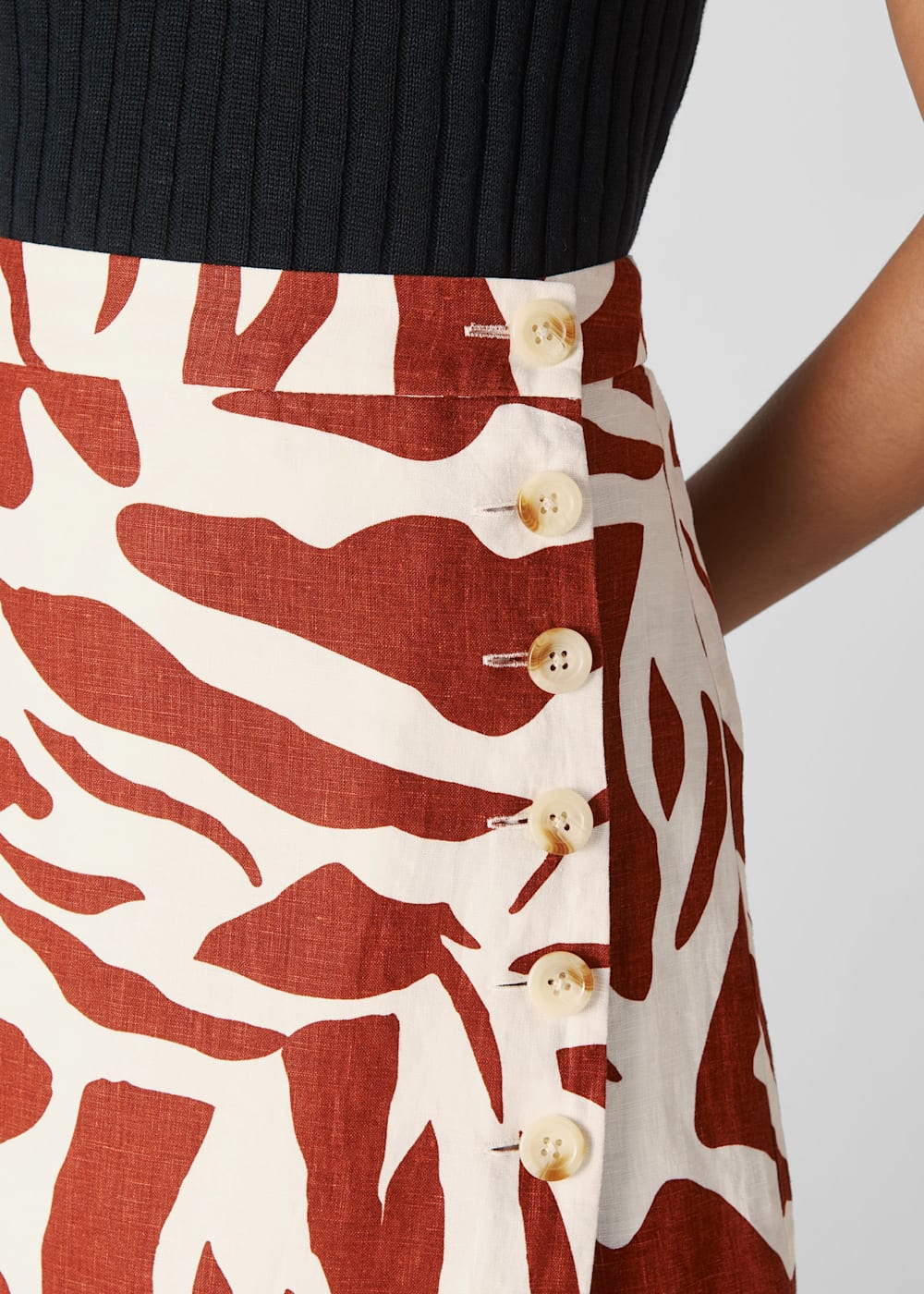 Red zebra skirt deals