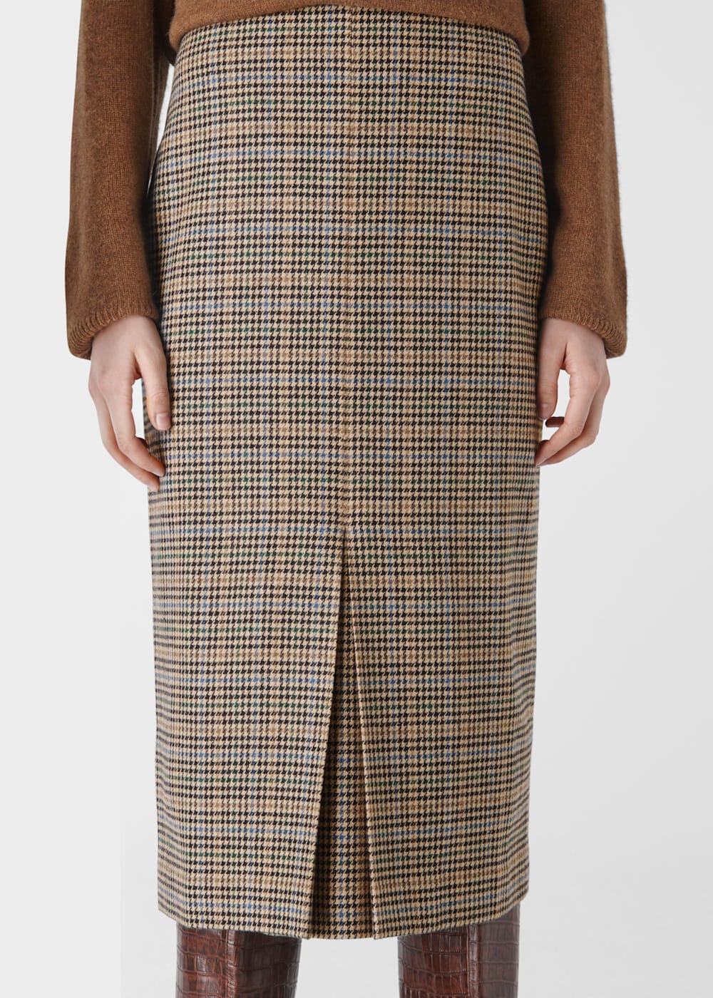 Multicolour Houndstooth Pencil Skirt WHISTLES Whistles US