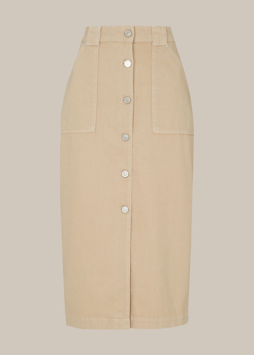 Whistles utility denim skirt store