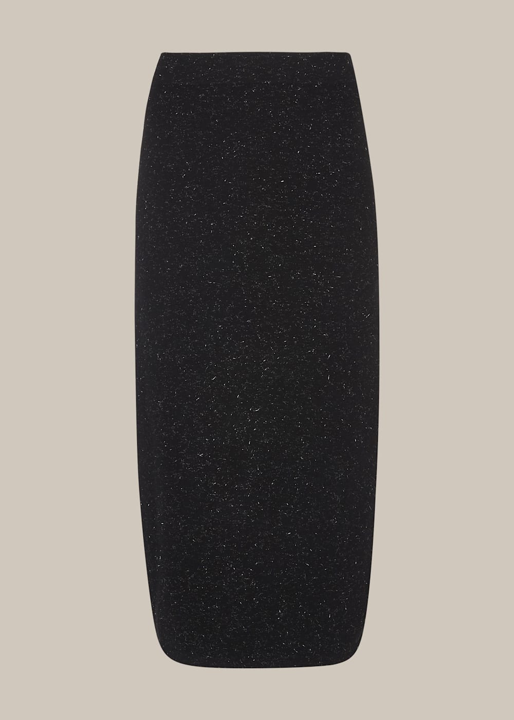 Black Annie Sparkle Knit Skirt | WHISTLES | Whistles US |