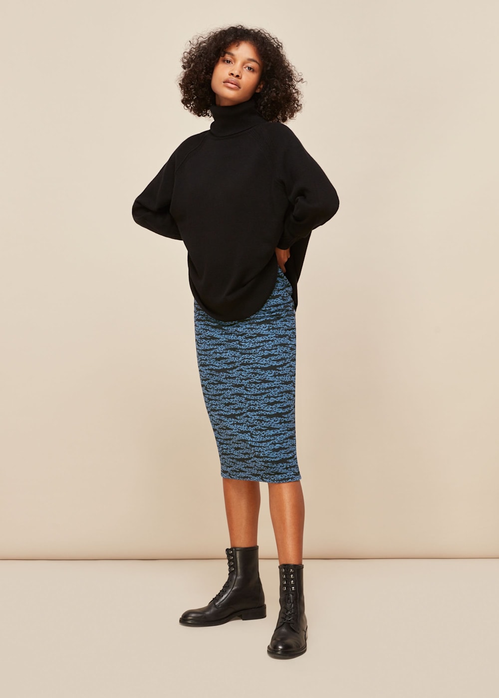 Leopard jersey skirt cheap