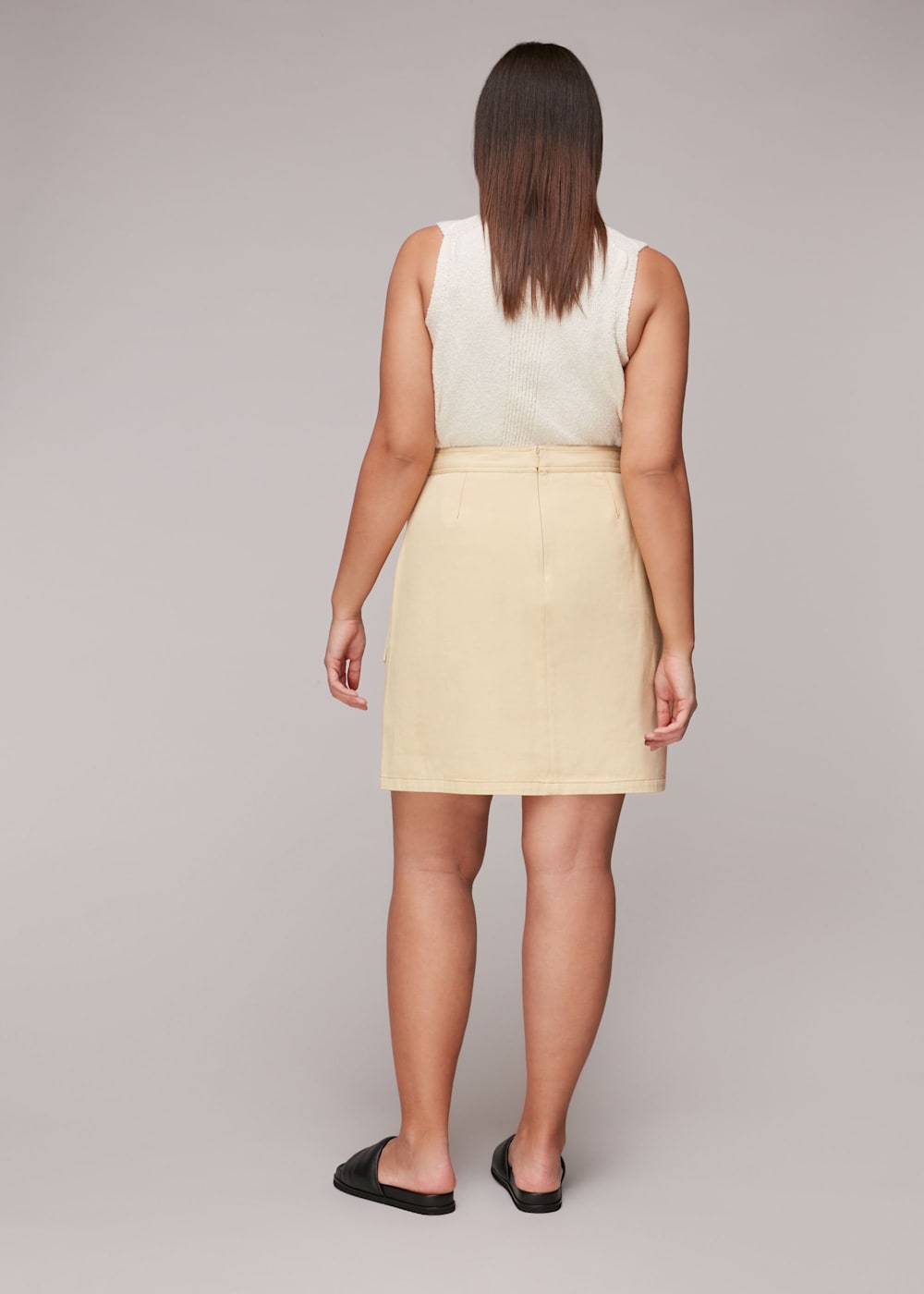 Yellow a line skirt uk shop