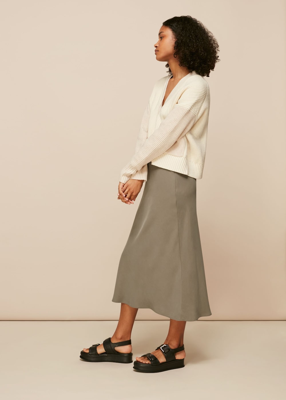 Bias cut skirt trend store