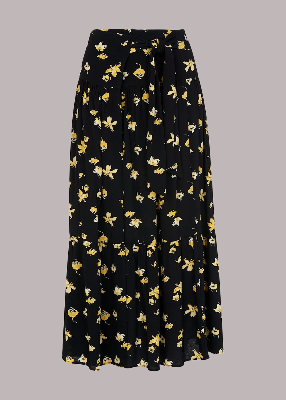Floral skirt black online