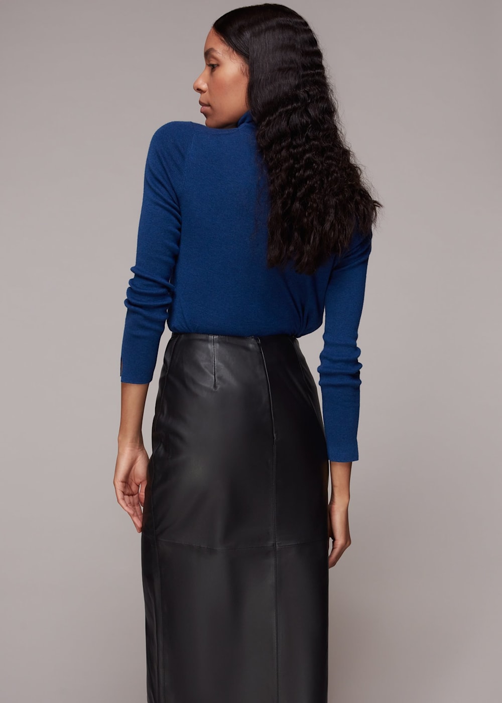 Tie waist leather skirt hot sale