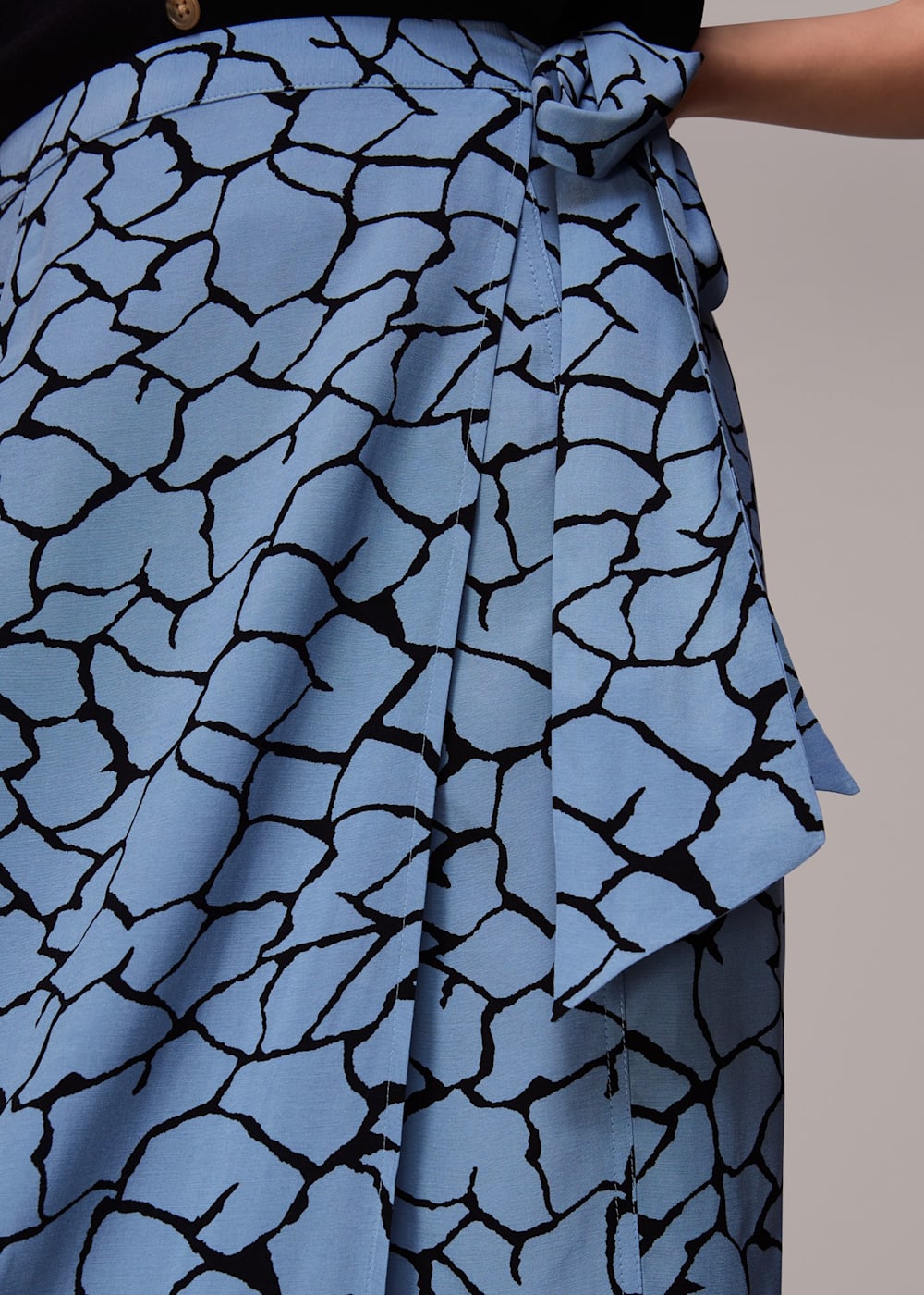 Snake print wrap skirt clearance