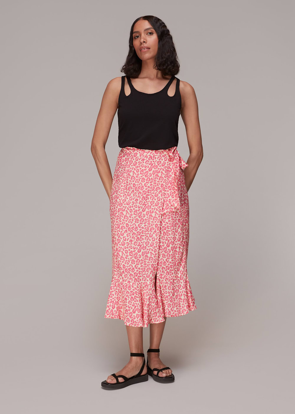 Cheetah sarong skirt shop