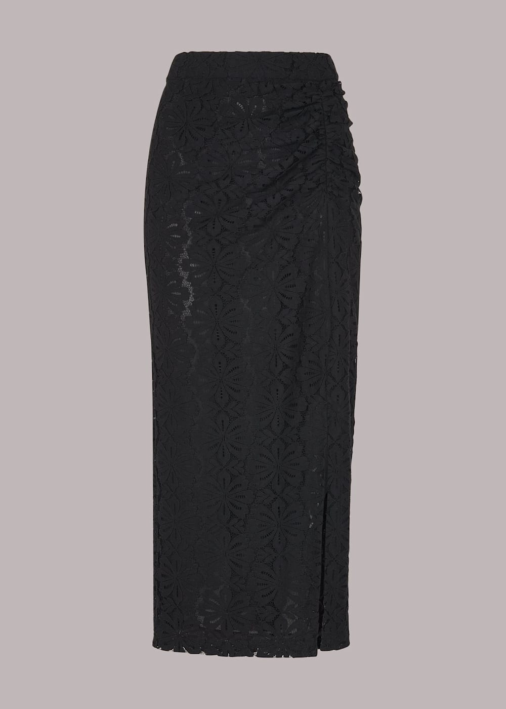 Black lace pencil skirt 2025