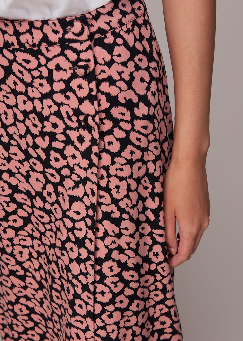 Leopard print wrap skirt uk online