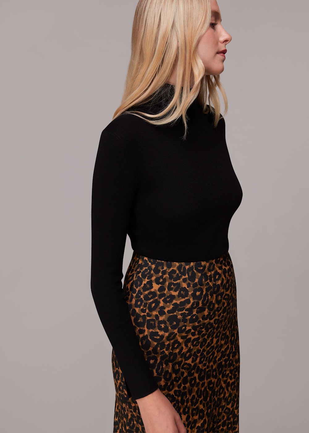 Leopard print skirt the cut on sale