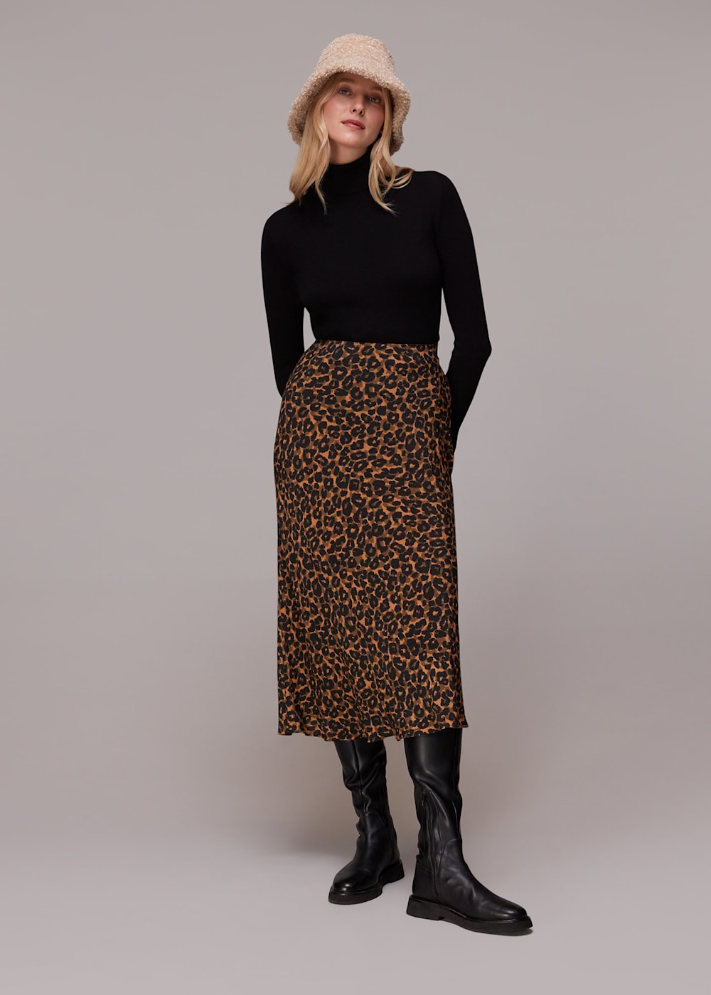 Leopard print long skirt uk on sale