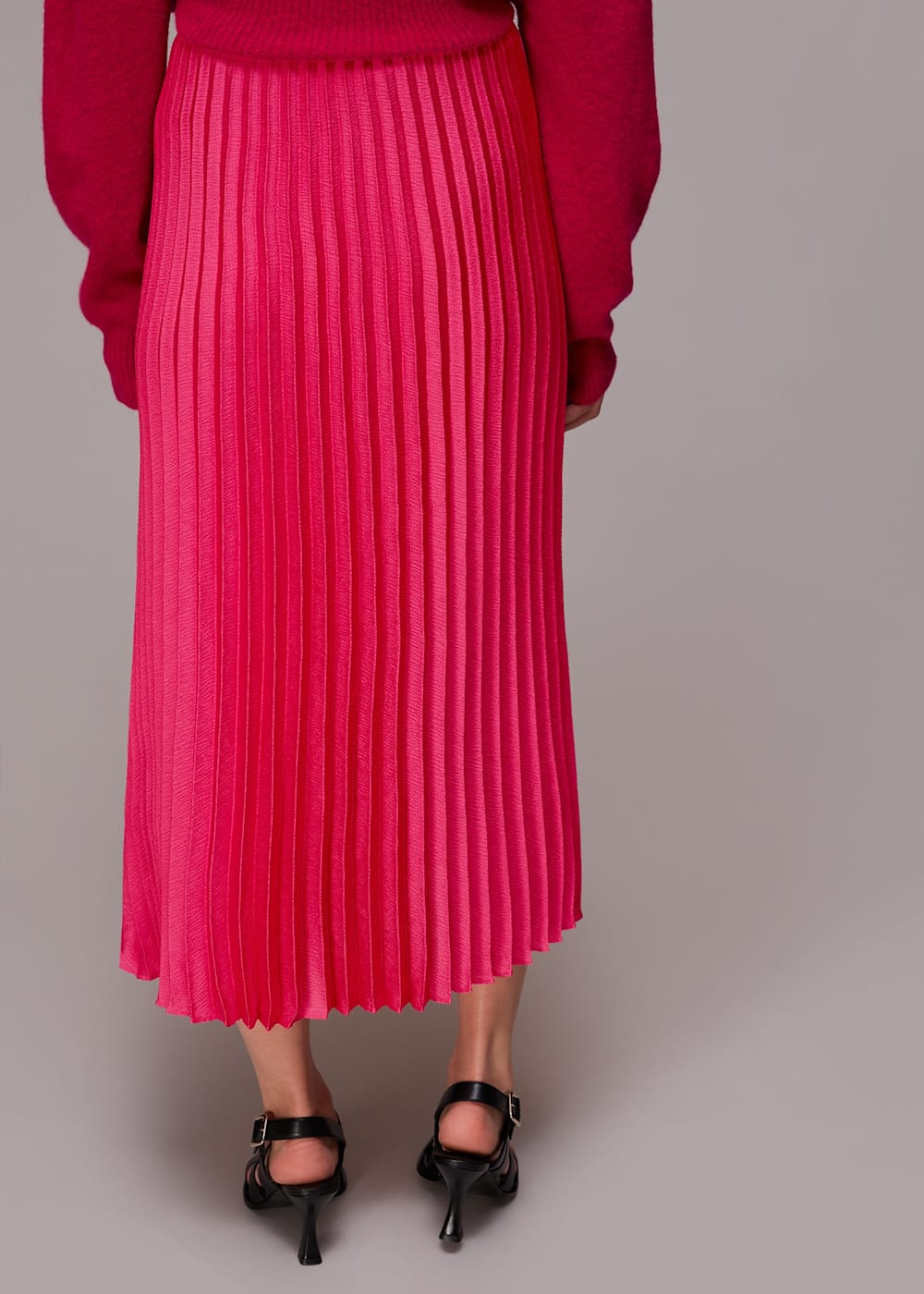 Pink Katie Pleated Skirt WHISTLES Whistles UK