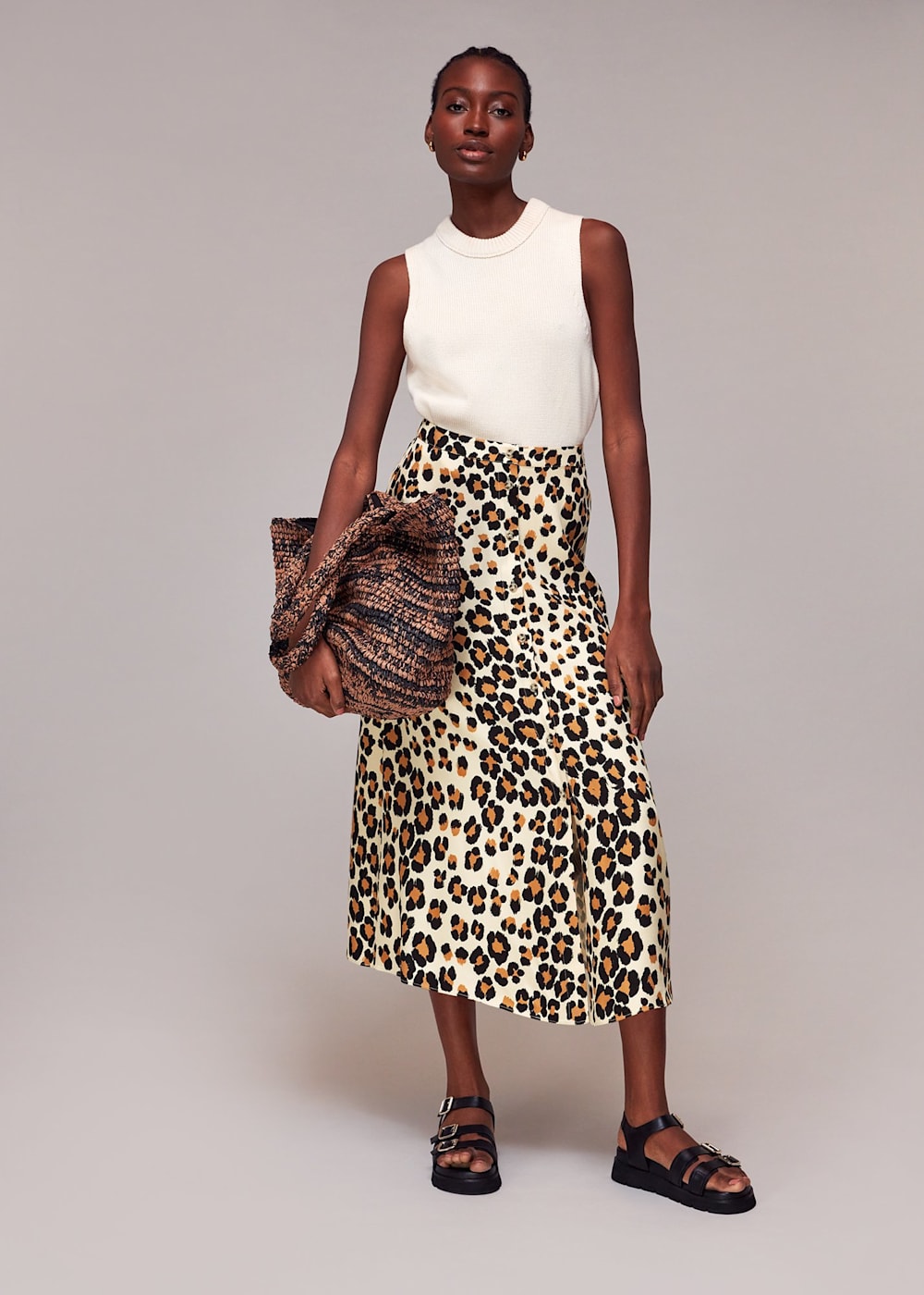 Leopard skirt next on sale