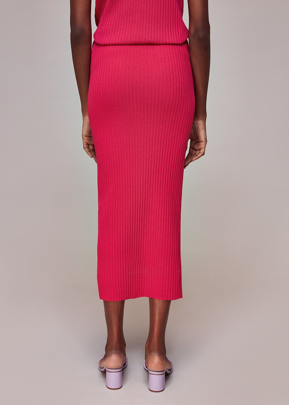 Pink knit skirt discount