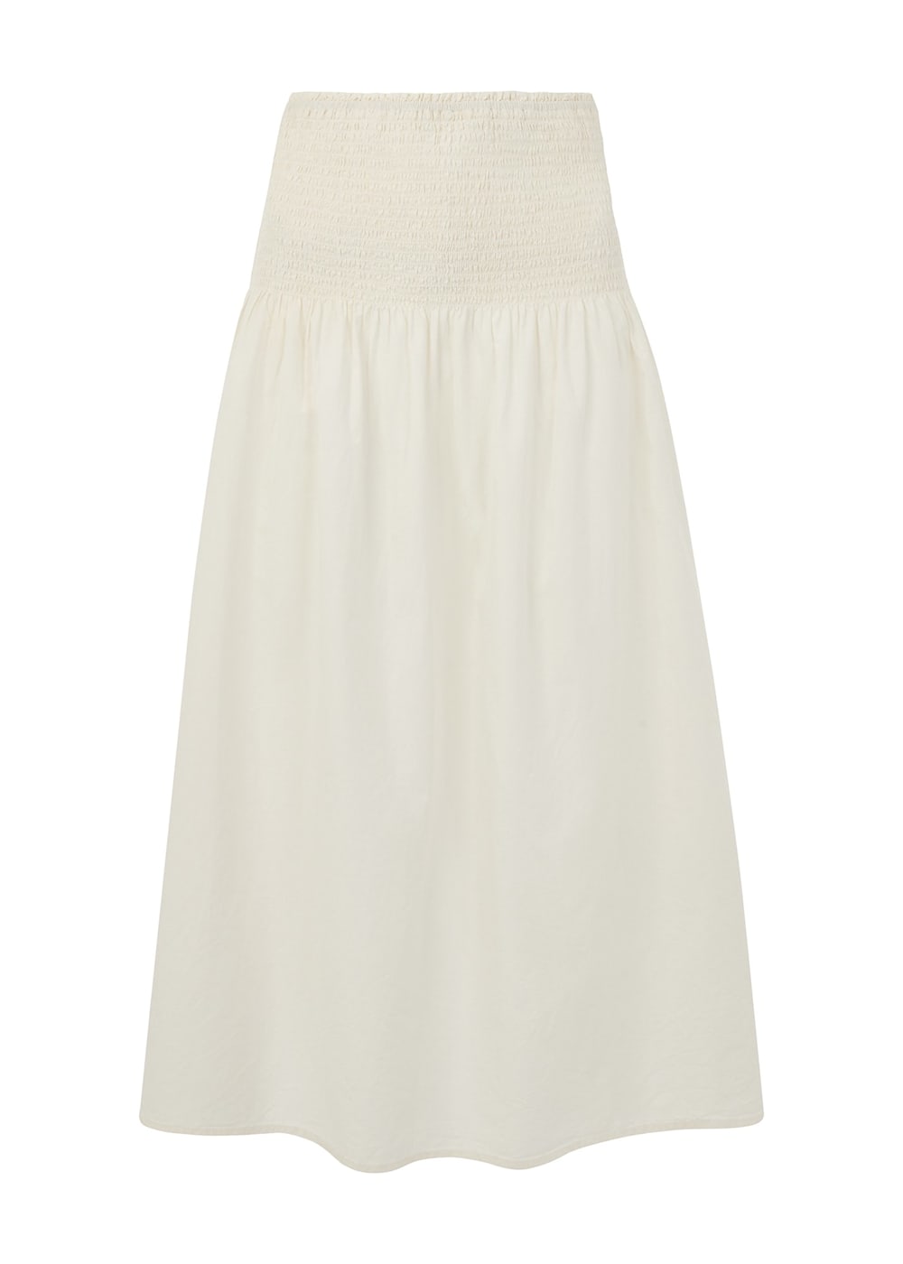 Ivory/Multi Smocked Waist Skirt | WHISTLES | Whistles US | Ivory/Multi Smocked Waist Skirt | WHISTLES | Whistles US |