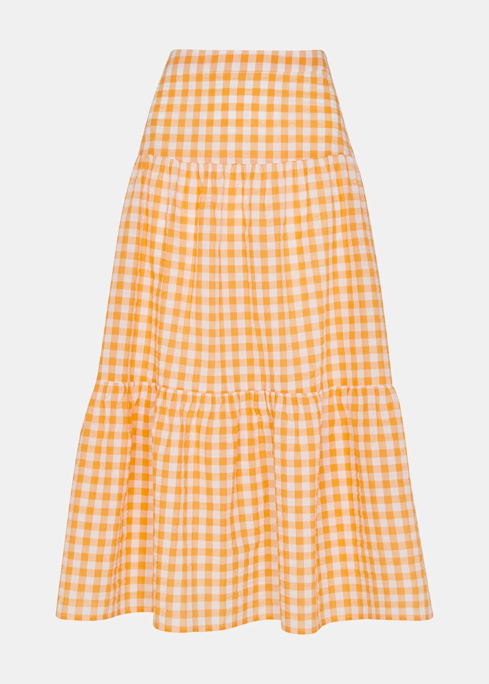 Patchwork Gingham Skirt by Zucca- La Garçonne