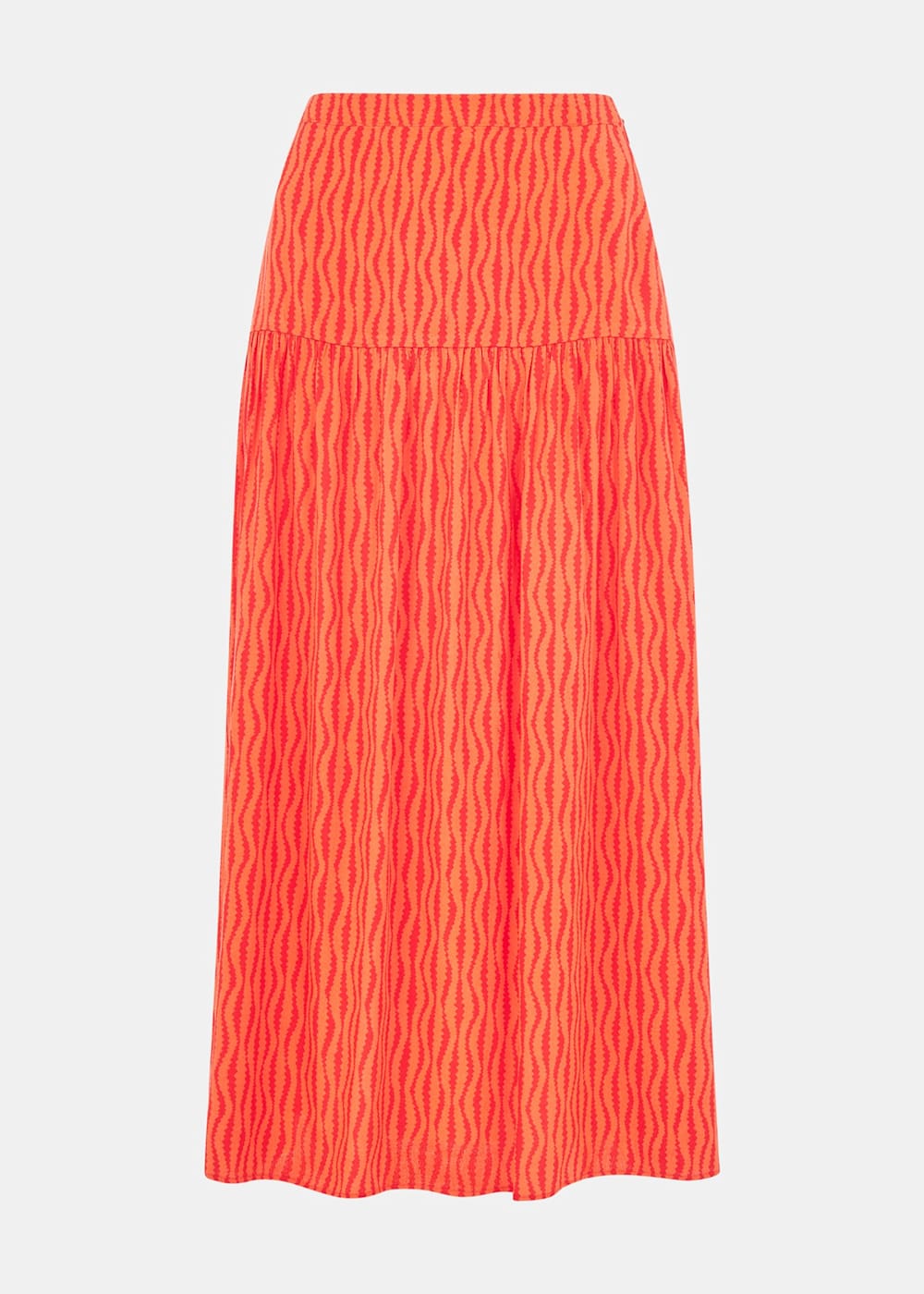 Whistles red pleated skirt outlet
