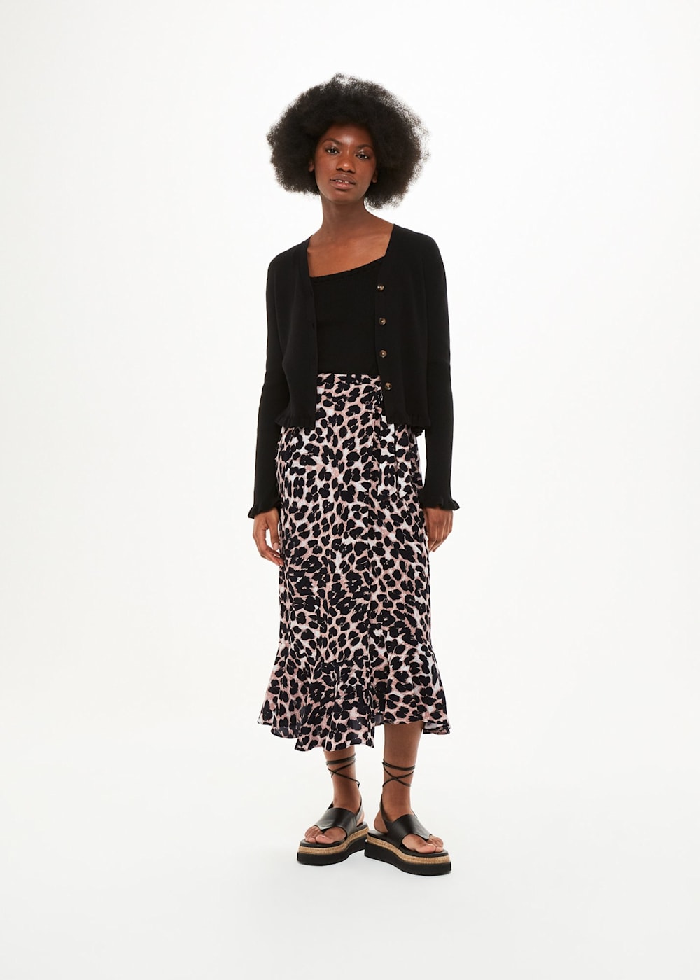 Leopard wrap skirt 60 top