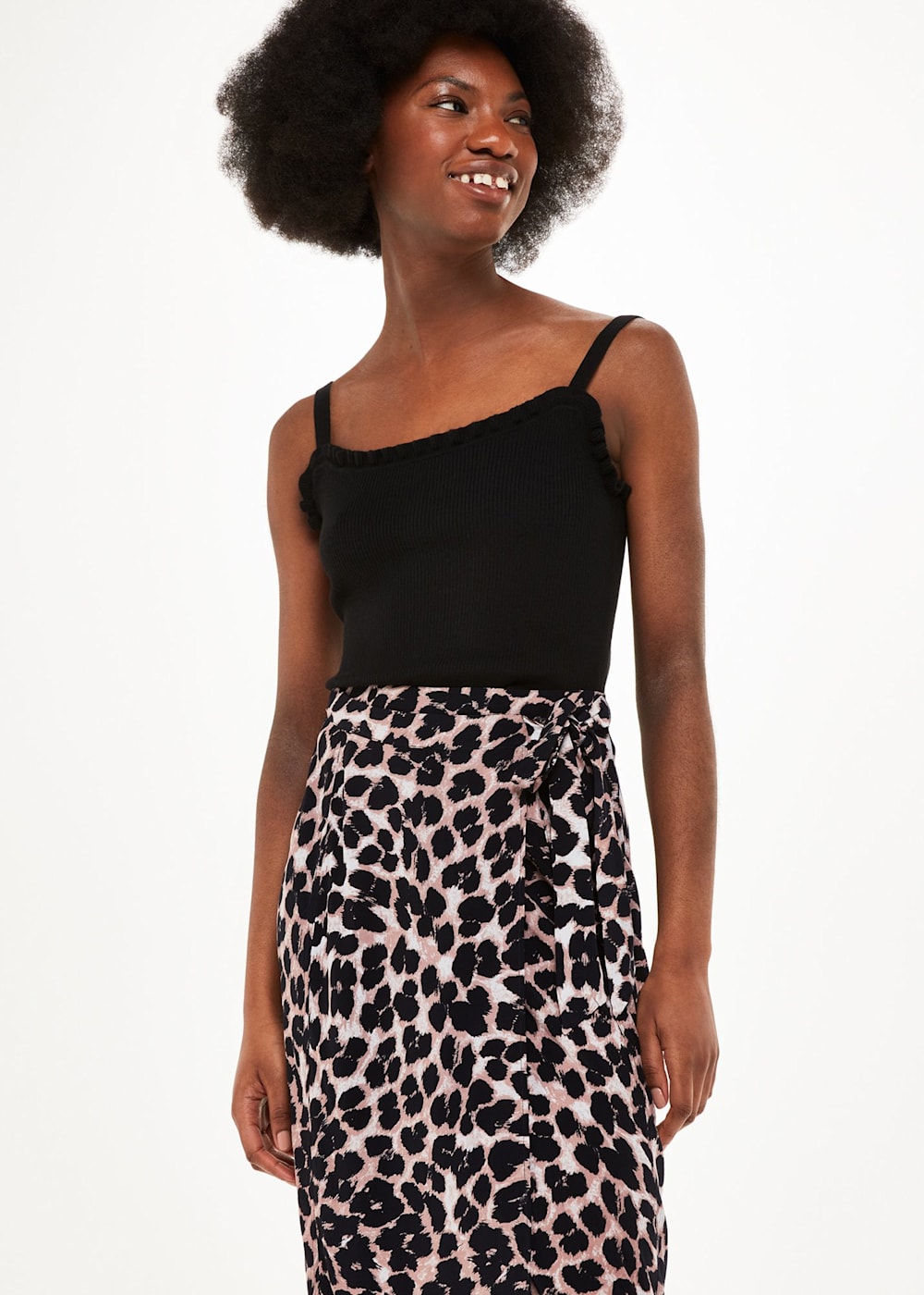 Leopard Print Leopard Spot Wrap Skirt WHISTLES Whistles UK