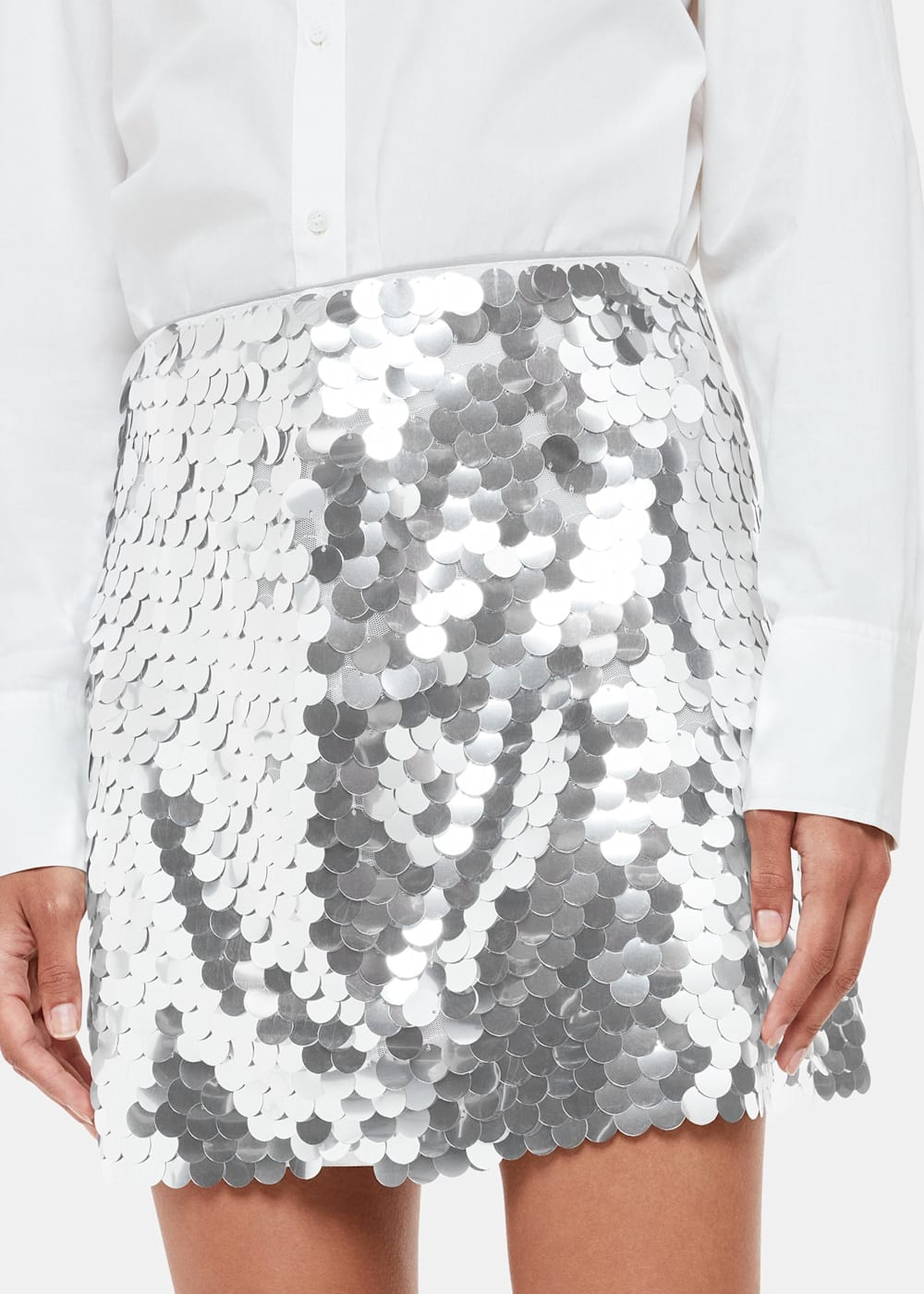 Disc sequin pencil skirt 2025