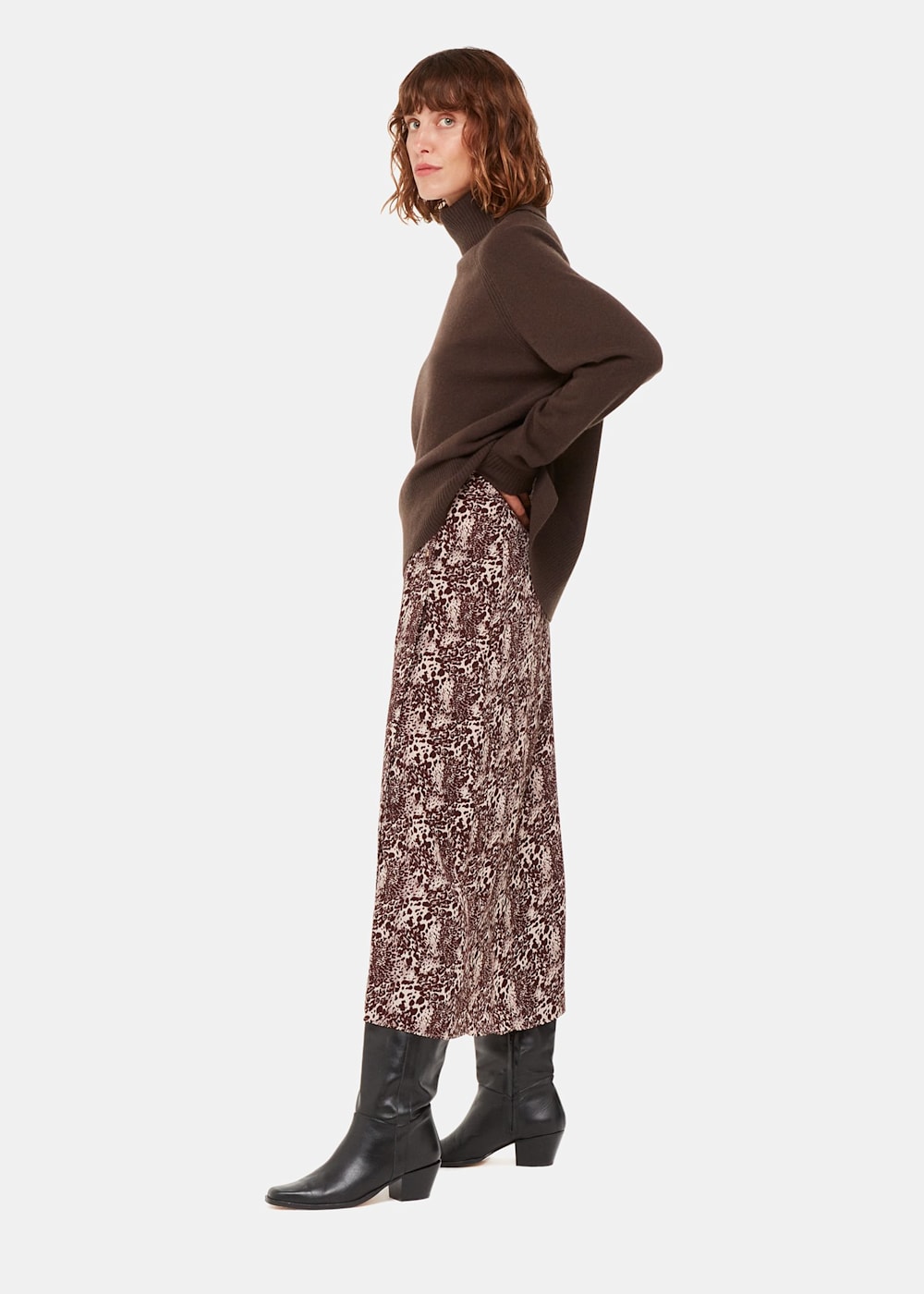 Leopard print wrap skirt xs shop