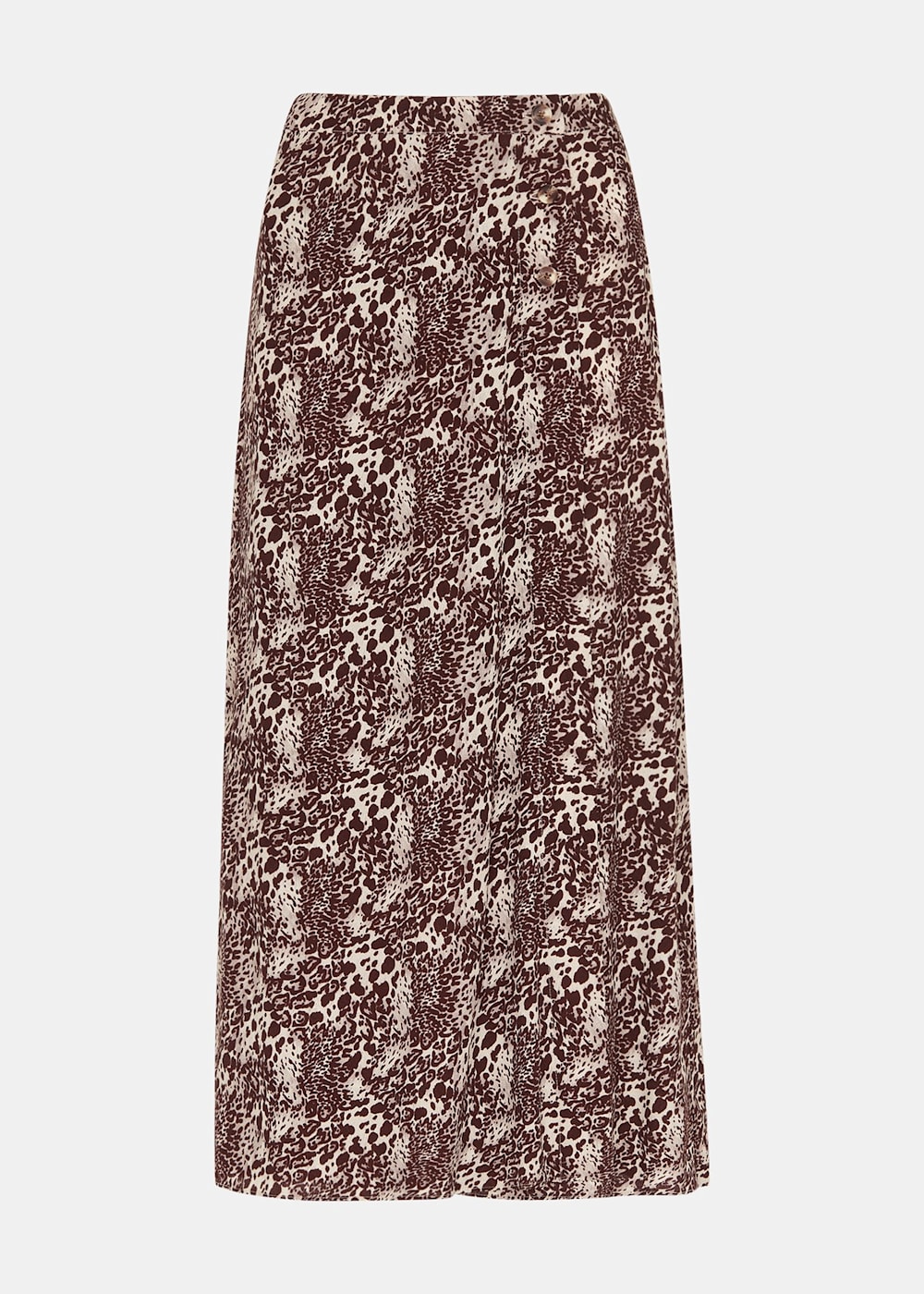 Leopard print wrap pencil skirt hotsell