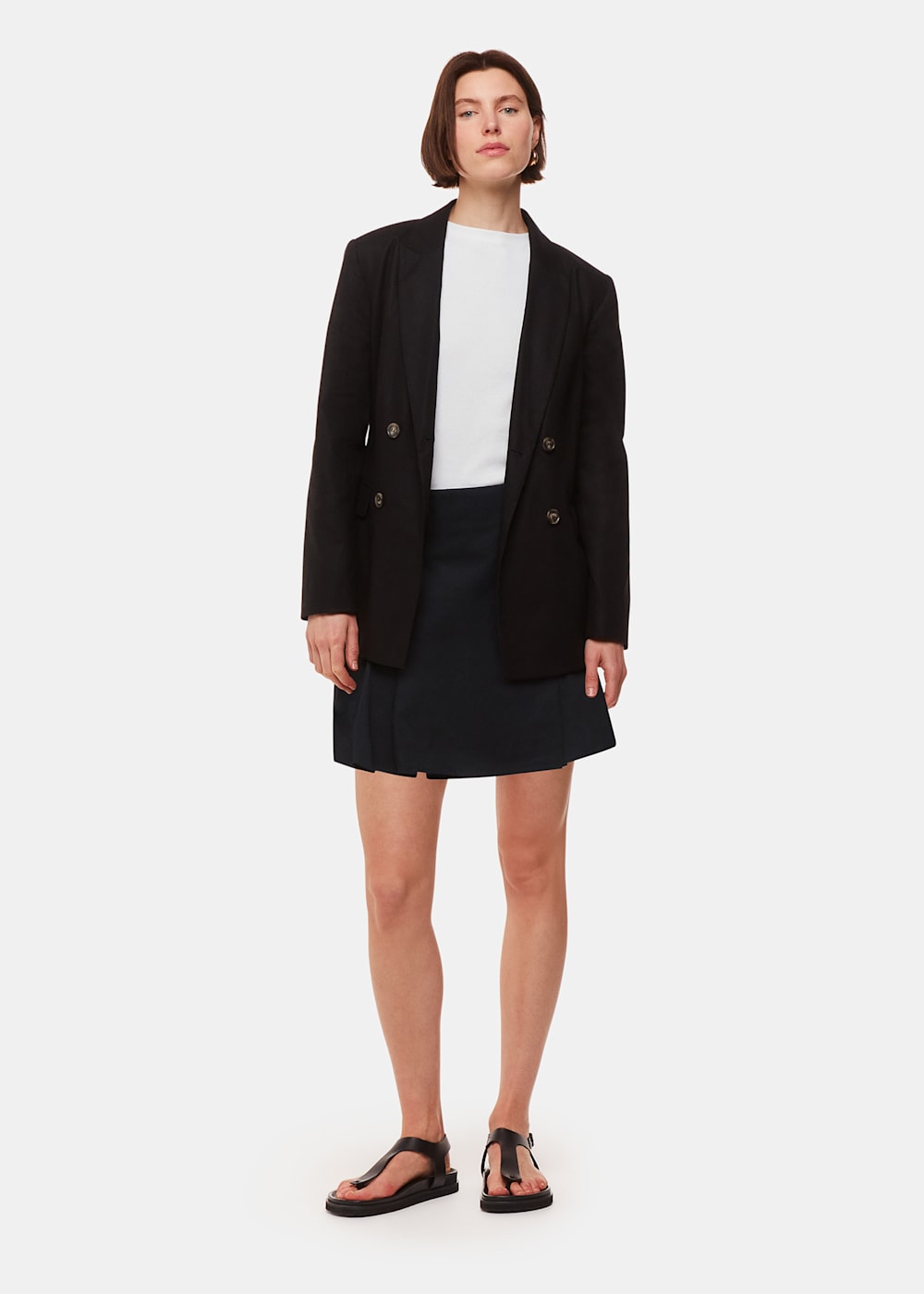 Between us pleated midi skirt in black sales