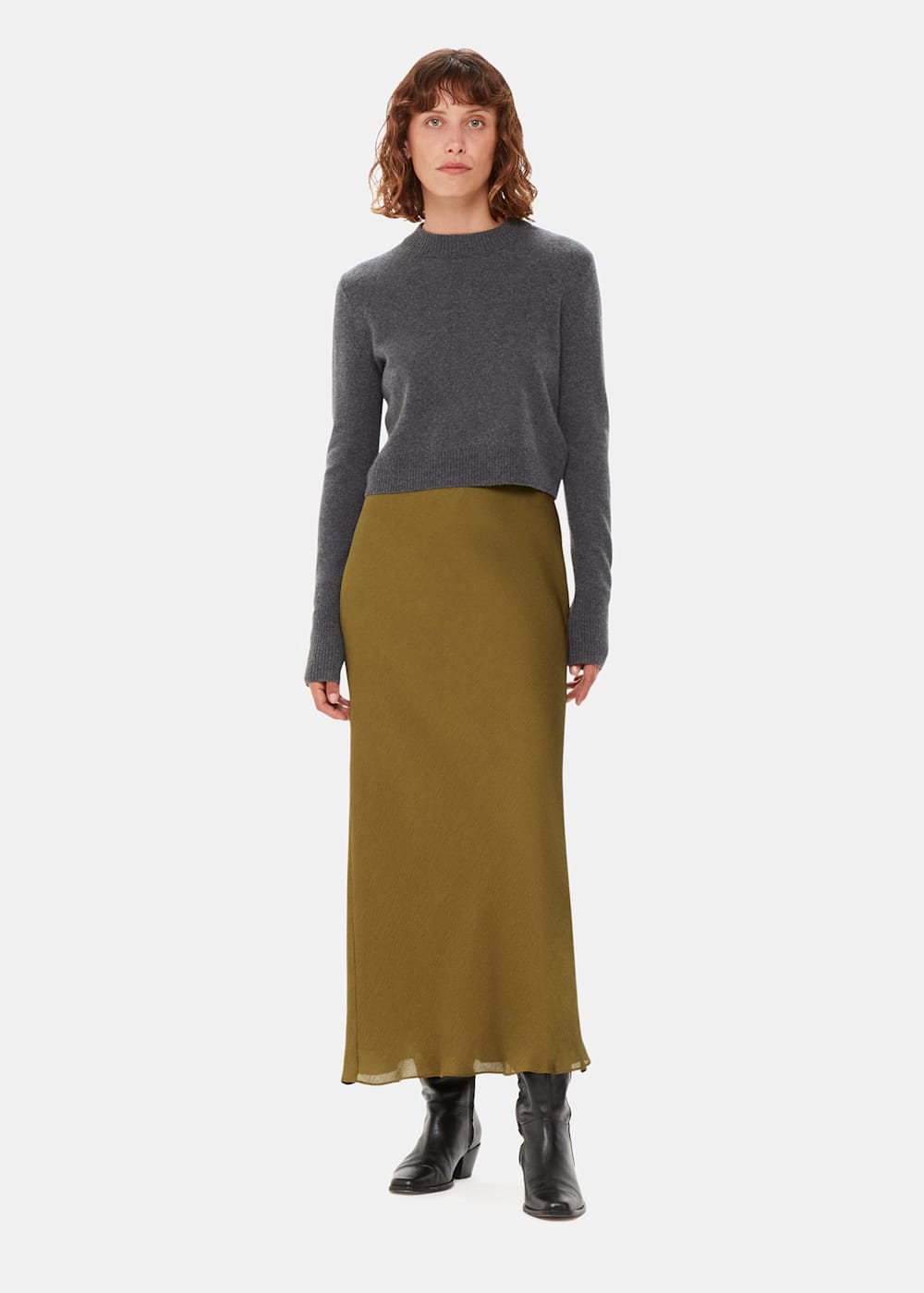 Bias cut satin skirt uk sale