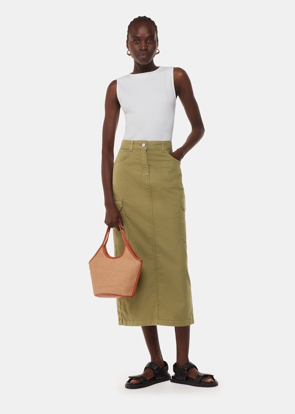 Tessa Rib Crop Top Skirt Set Tessa Rib Crop Top Skirt Set