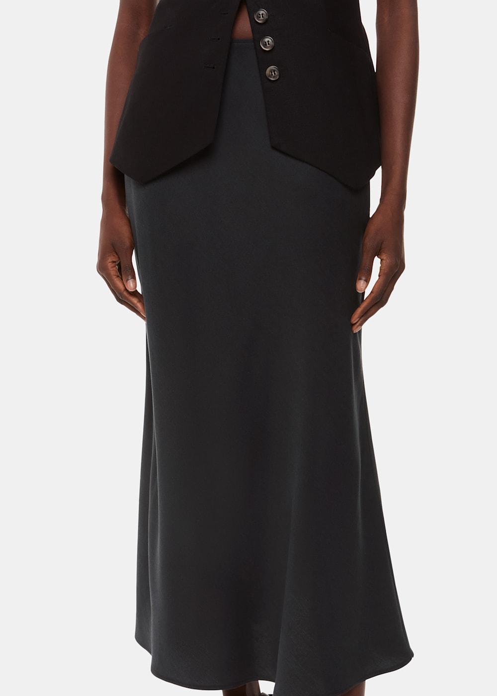 Black Midi Skirt Whistles UK Whistles UK