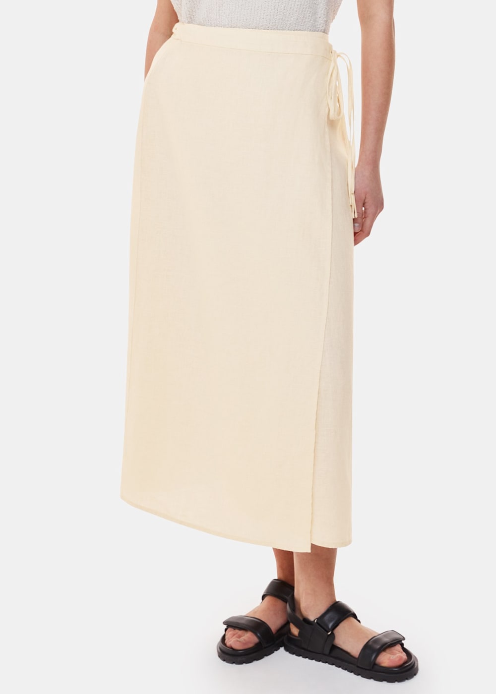 Midi skirt ivory store