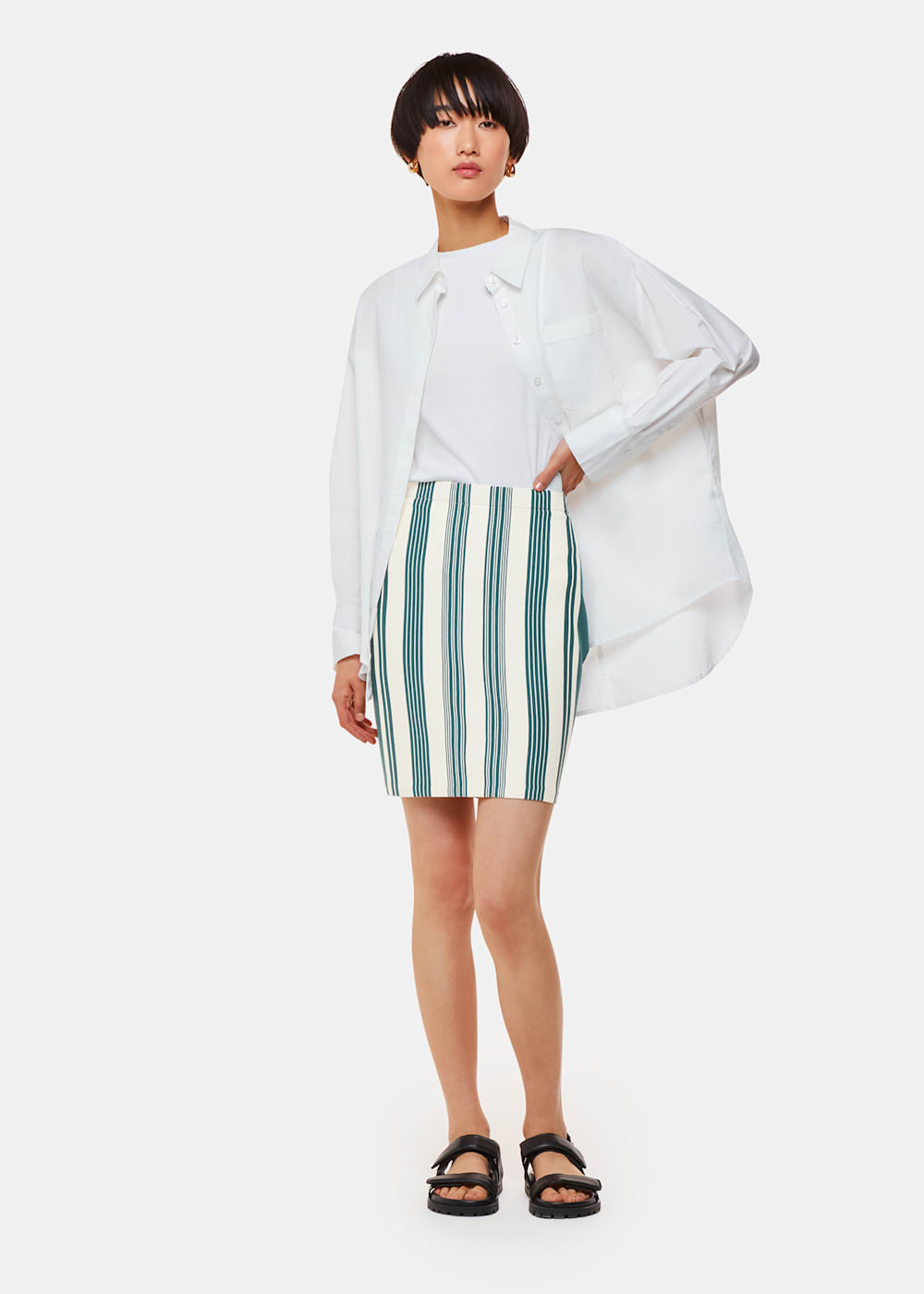Vertical striped skirt 2025