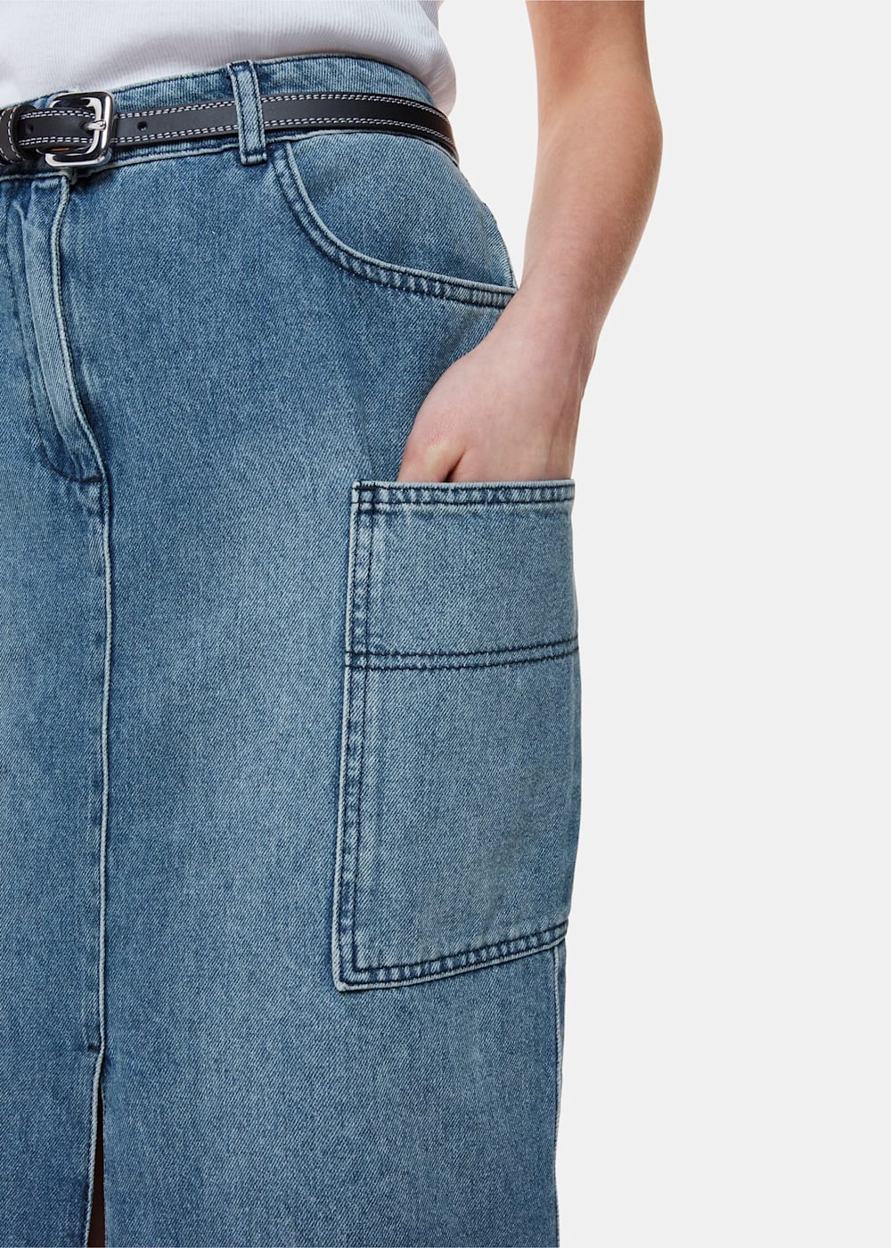 Whistles utility denim skirt online