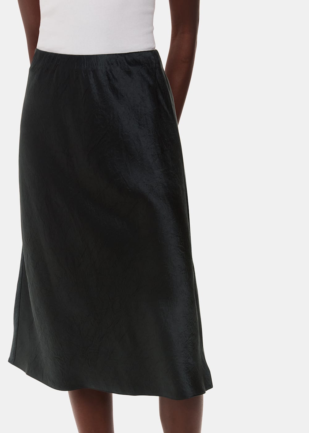 Black knee length skirt 2xl 2025