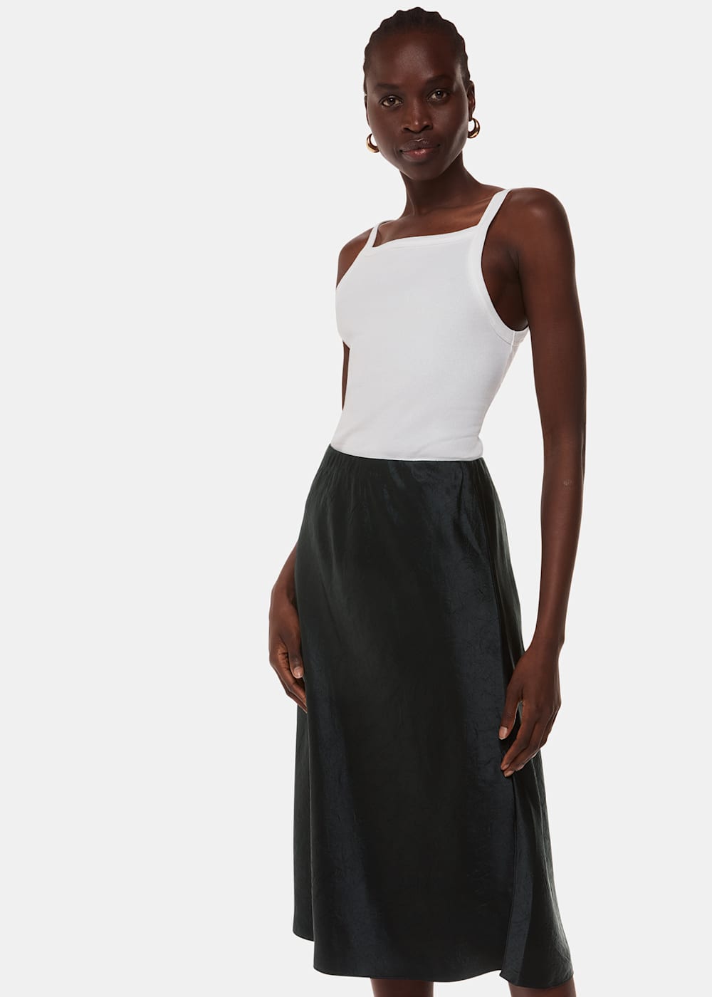 Black knee skirt store