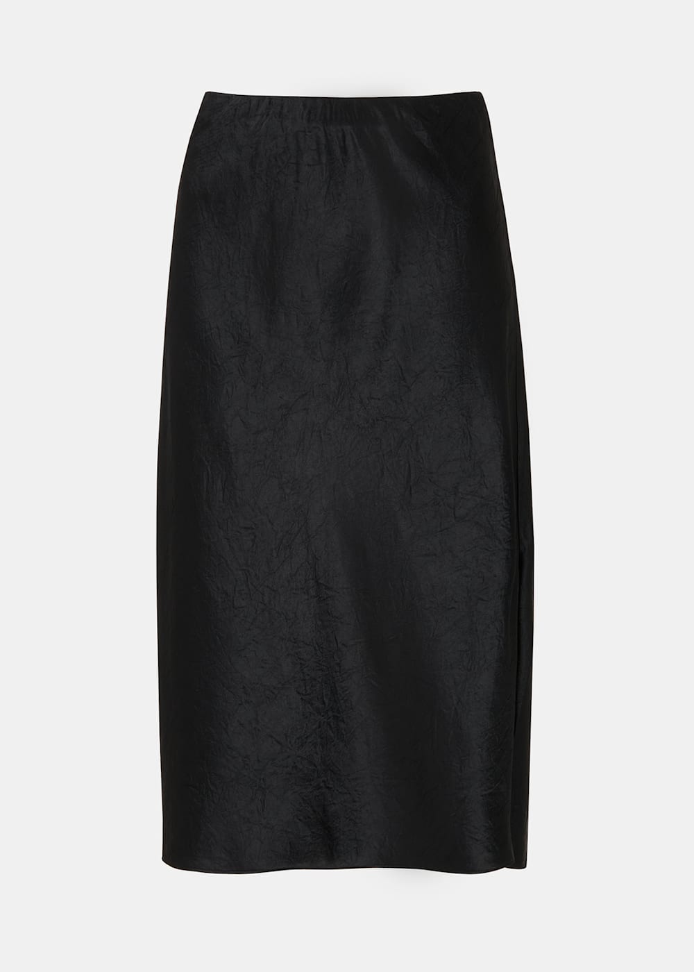 Black knee length straight skirt discount