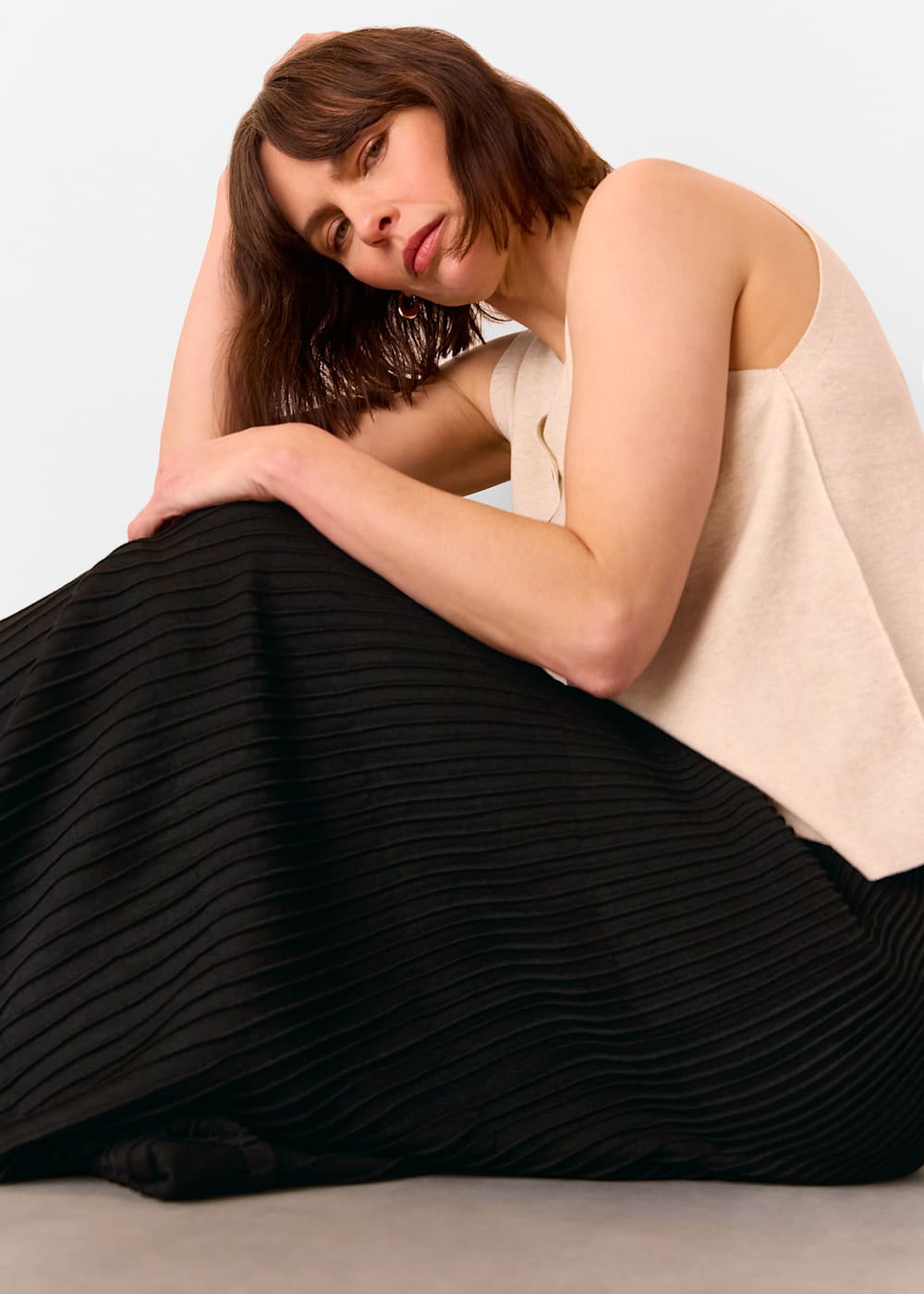 Knitted Pleated Skirt Whistles UK