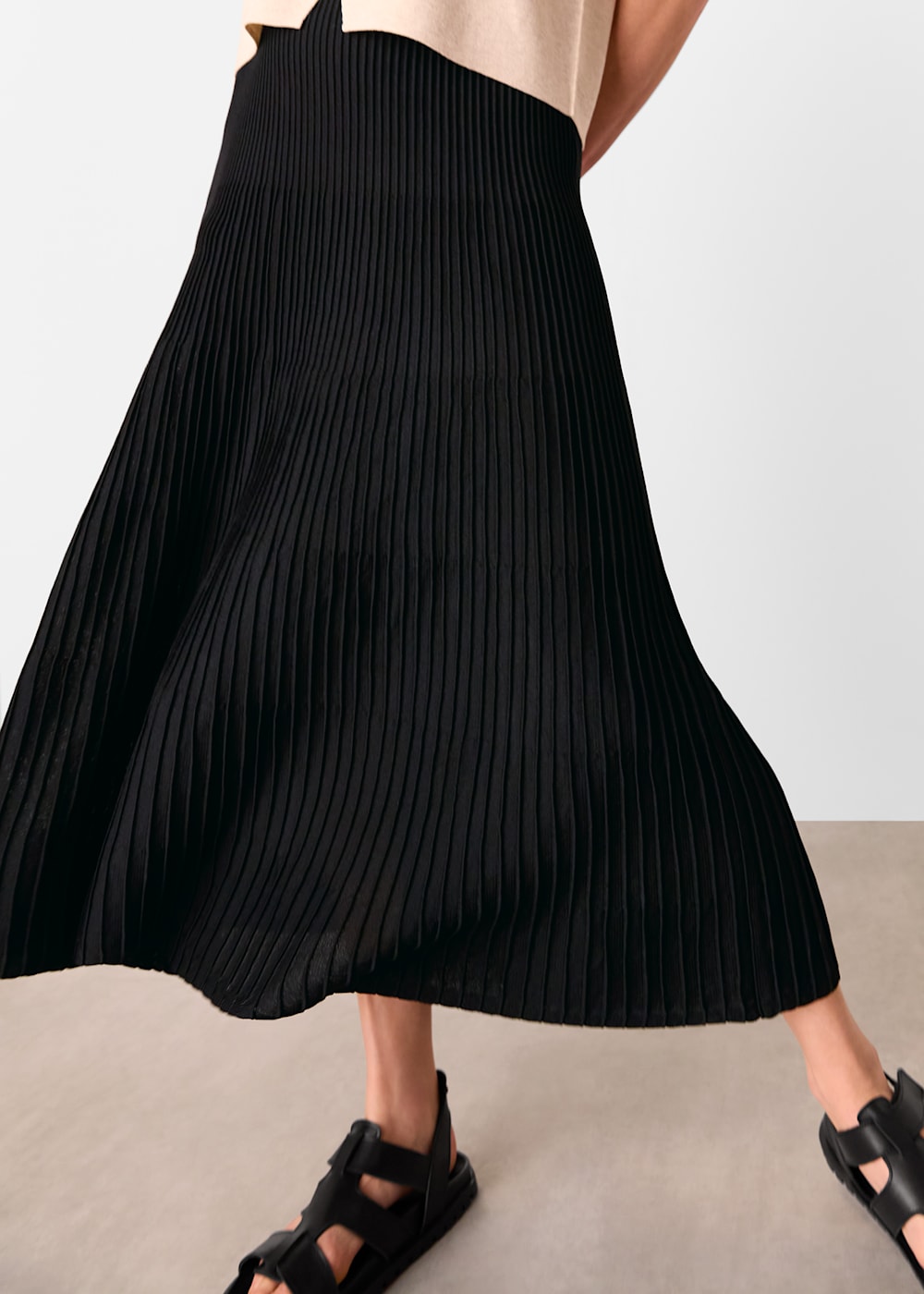Pleated knit skirt uk cheap