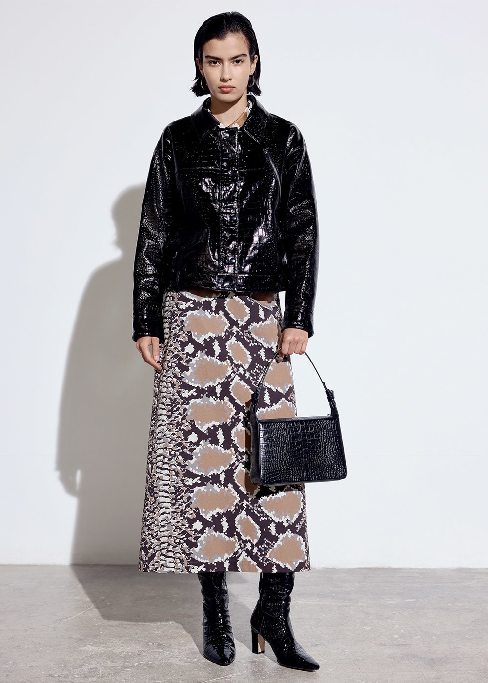Snake skirt outfit new arrivals